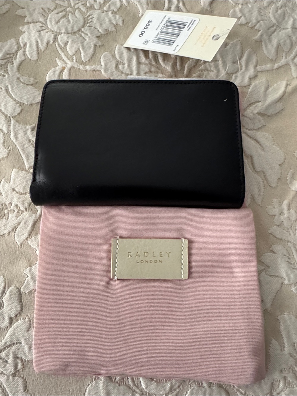 RADLEY LONDON Black Wallet with Blush Pink Pouch - Picture 2 of 4